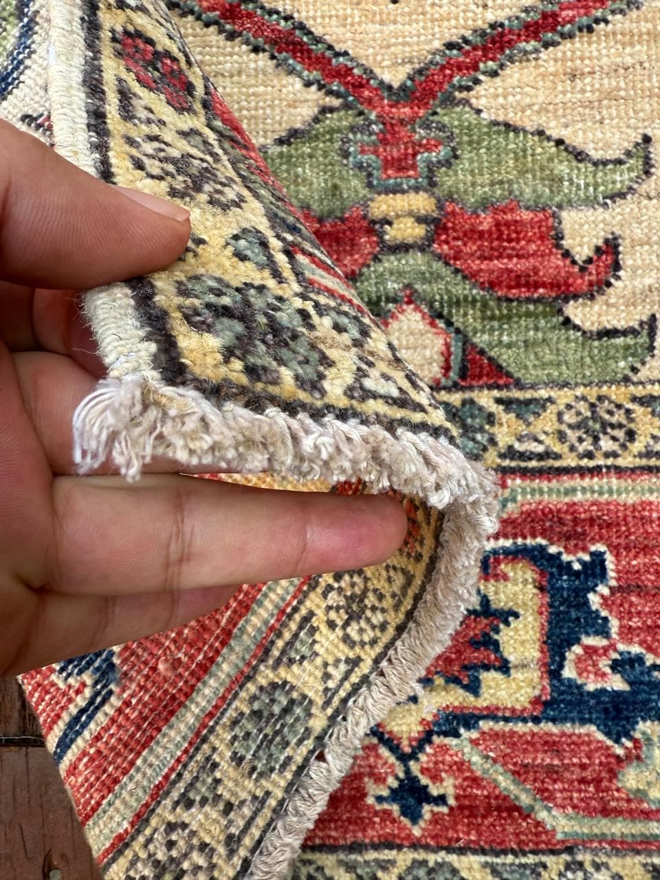 3x10 ft Vintage 1990s Heriz Runner Rug: Hand Knotted Wool Carpet, Beige Oriental Hallway & Entryway Rug