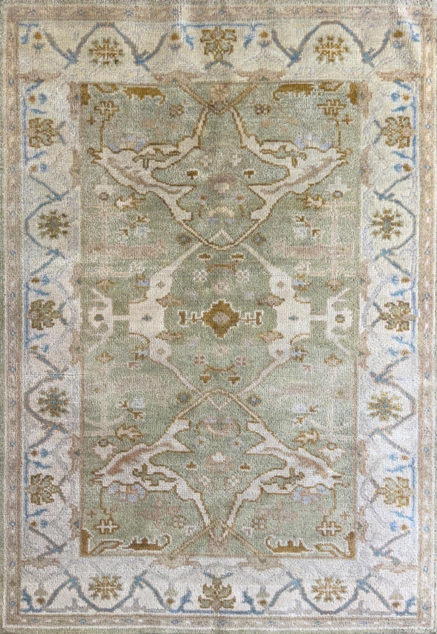 turkish oushak rug  
boho turkish rug  
multicolored wool rug  
4x6 handmade rug  
anatolian area carpet  
bohemian decor rug  
hand knotted wool rug  
modern turkish carpet  
colorful wool rug  
vibrant boho rug  
eclectic room decor  
natural wool oushak rug  
handmade anatolian rug