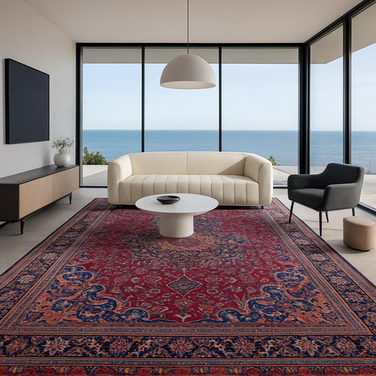 10x13 ft. 1940s Khorasan Rug Hand-Knotted Wool, 200 KPSI