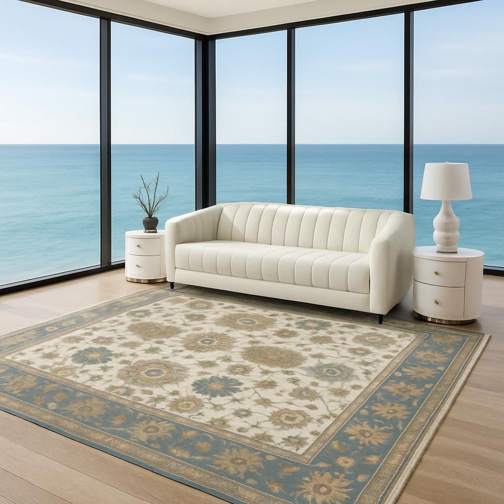 turkish oushak rug  
handmade wool rug  
8x10 area rug  
multicolored boho rug  
bohemian living room rug  
oriental oushak carpet  
modern wool area rug  
colorful turkish rug  
large handmade rug  
oushak rug 8x10  
living room decor rug  
vibrant wool carpet  
traditional meets modern rug