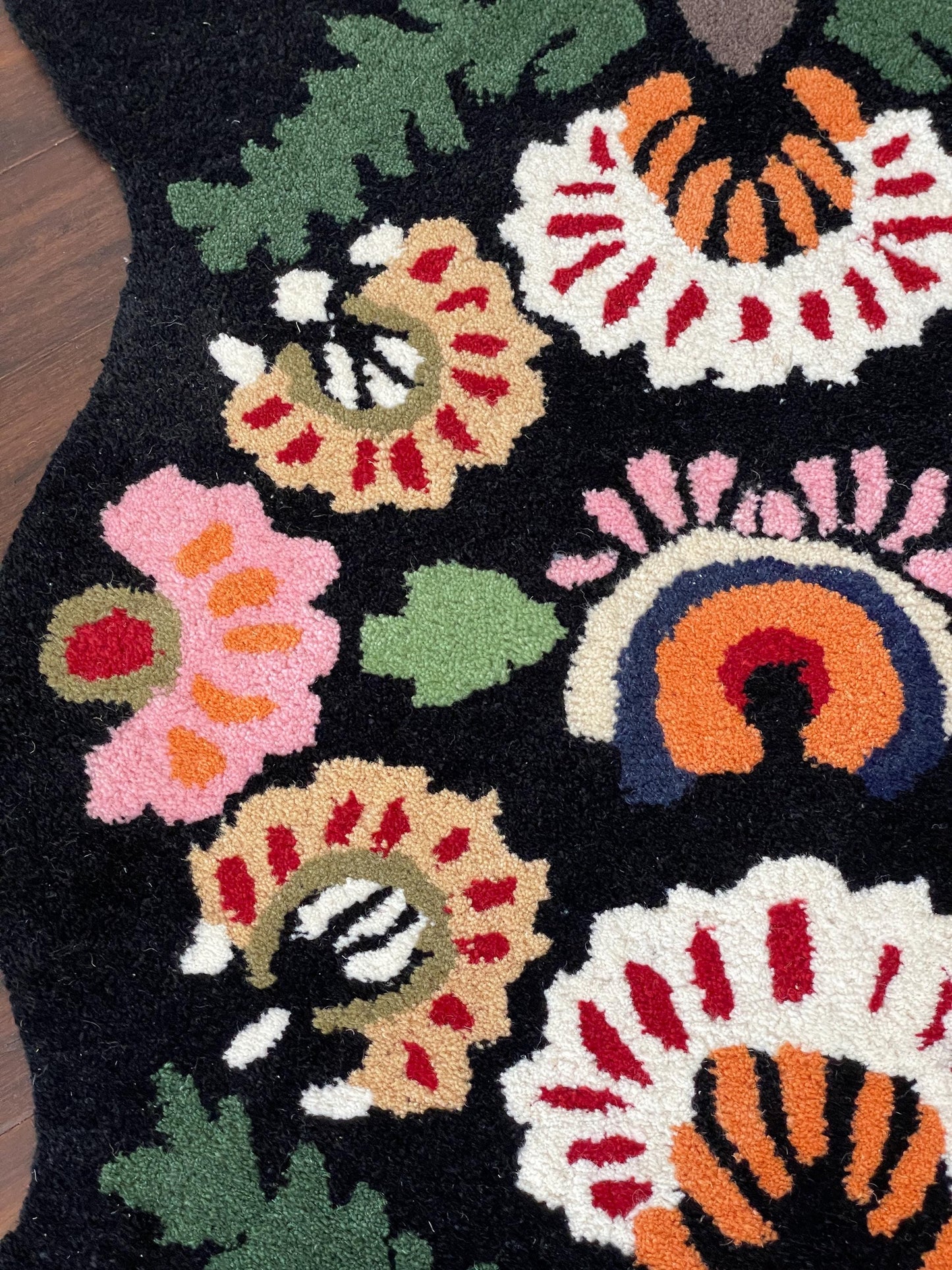 3x5 ft Handmade Wool Bear Rug: Tufted Nursery Decor