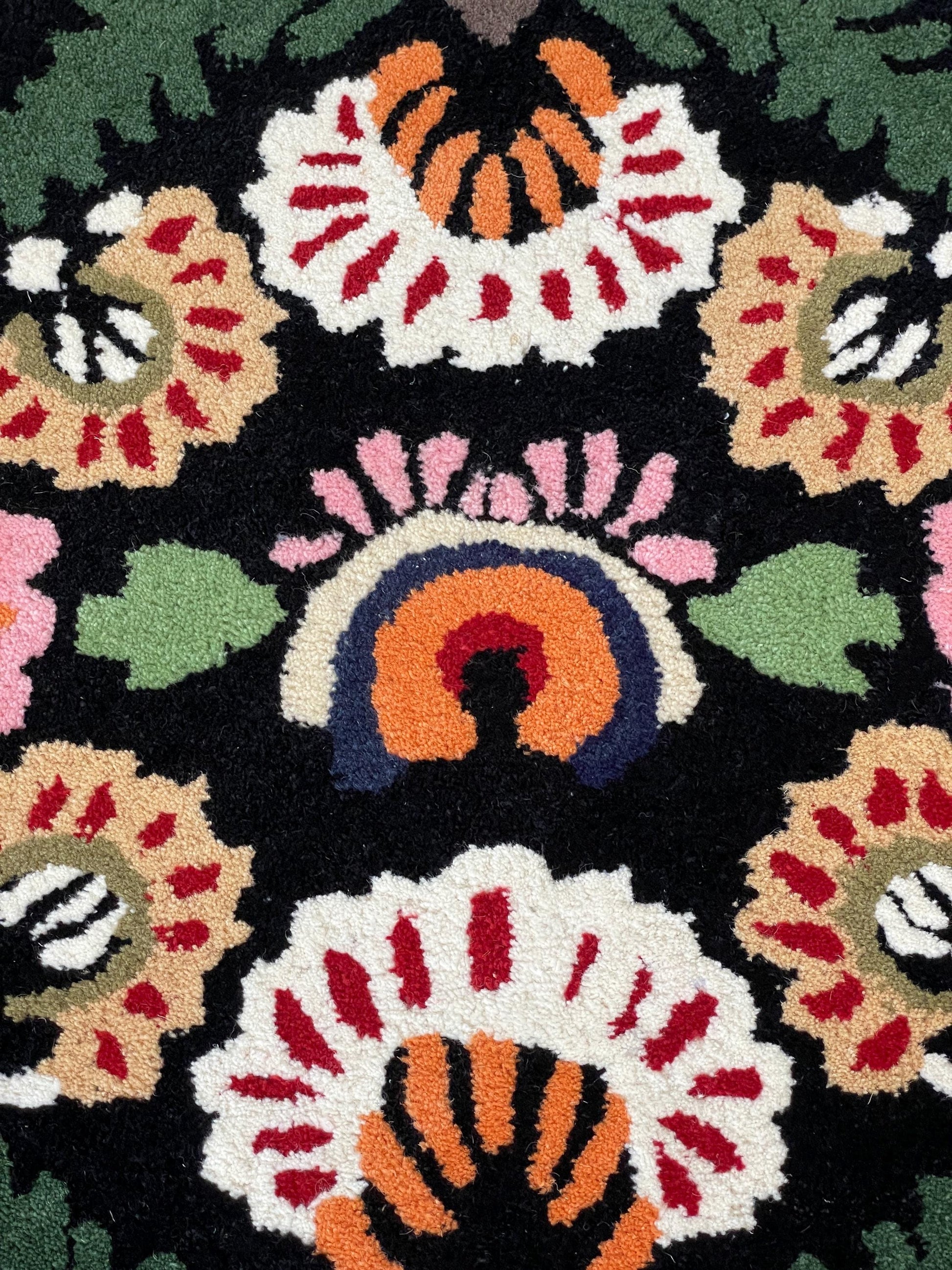 3x5 ft Handmade Wool Bear Rug: Tufted Nursery Decor