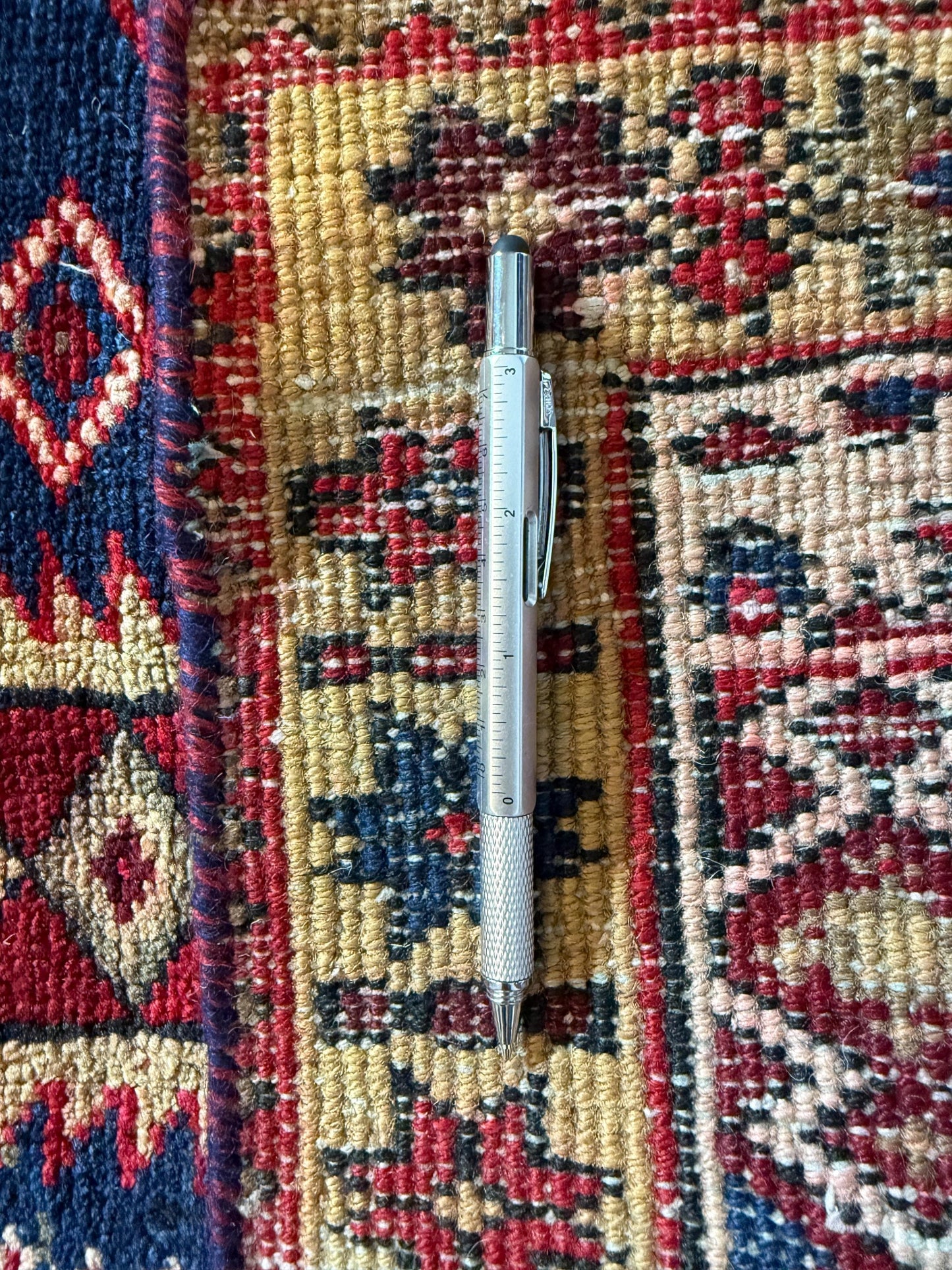 4x11 ft Vintage 1980s Tribal Heriz Runner Rug: Hand Knotted Wool Design