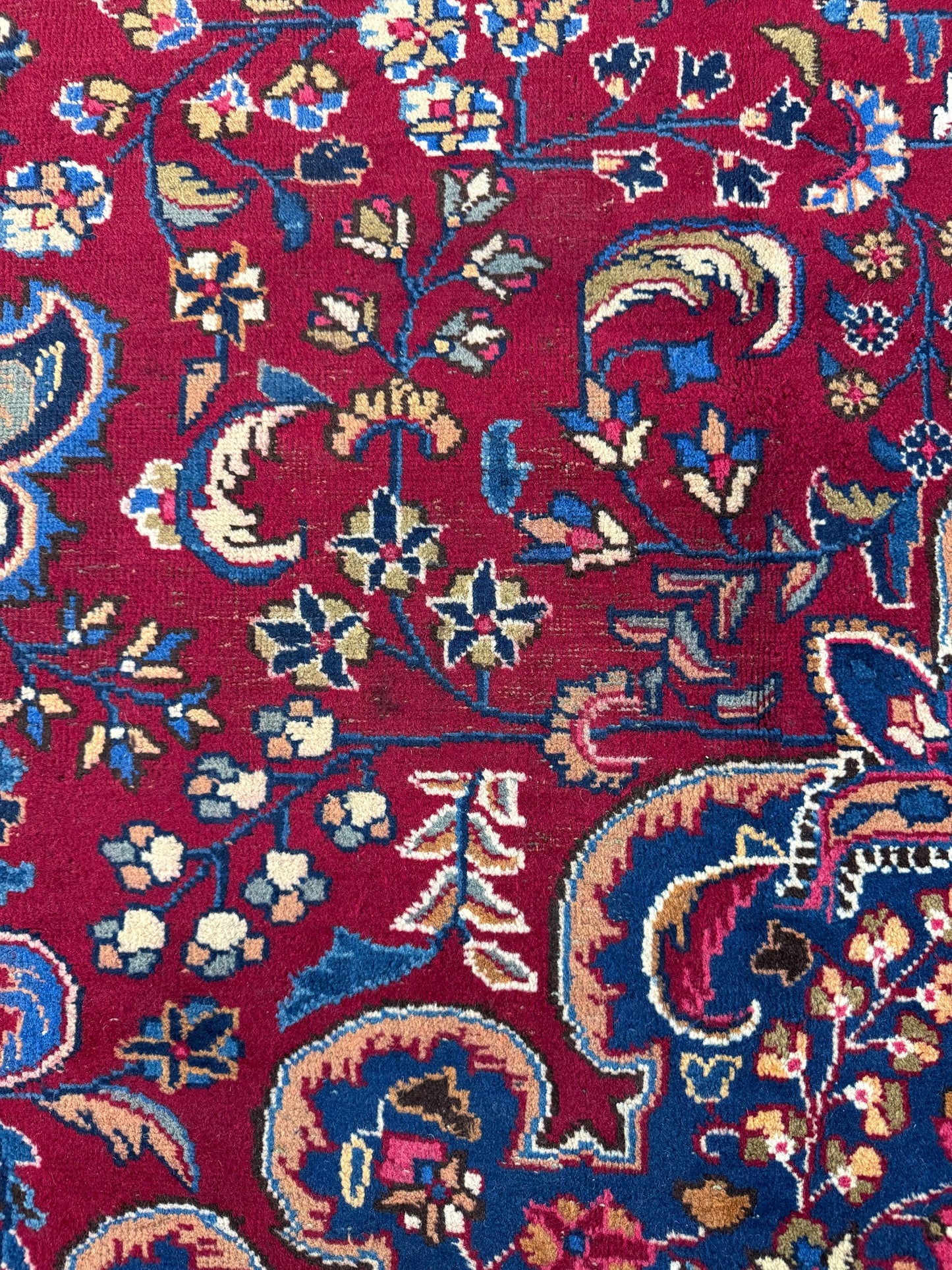 10x13 ft. 1940s Khorasan Rug Hand-Knotted Wool, 200 KPSI
