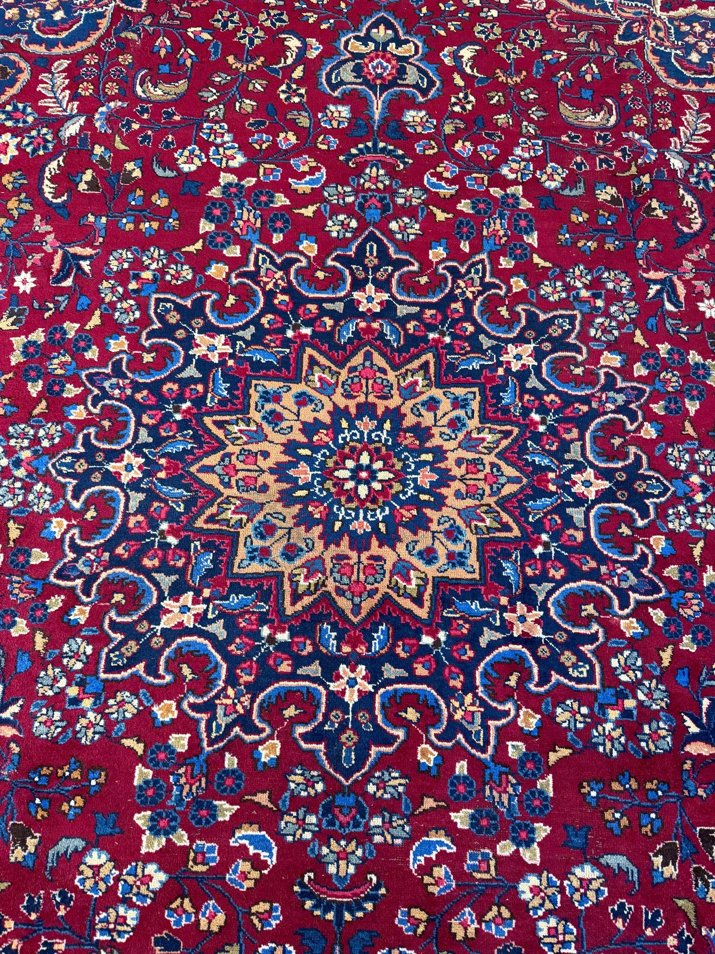 10x13 ft. 1940s Khorasan Rug Hand-Knotted Wool, 200 KPSI