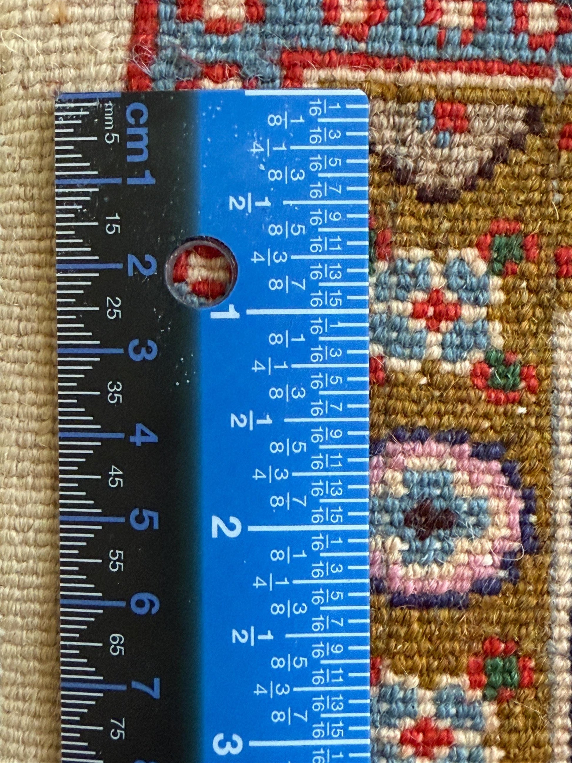 2x12 ft Vintage 1970s Yamoud Rug: Hand Knotted Wool Runner Tribal Hallway Rug