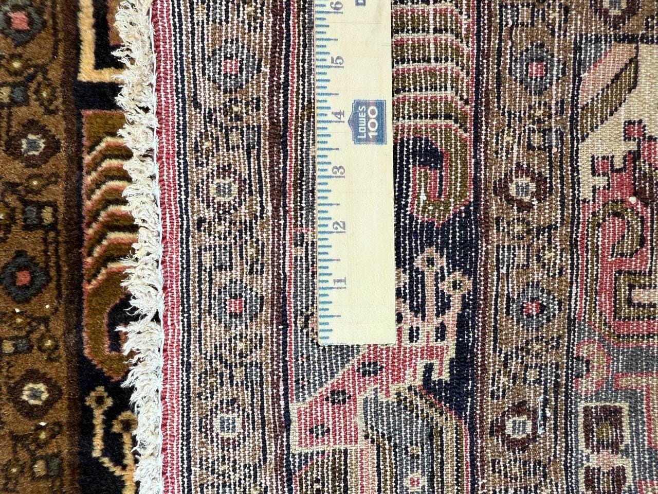 3x5 ft Farmhouse Rug, 1920s Vintage Geometric Wool Carpet, Anatolian Oriental Village Area Rug