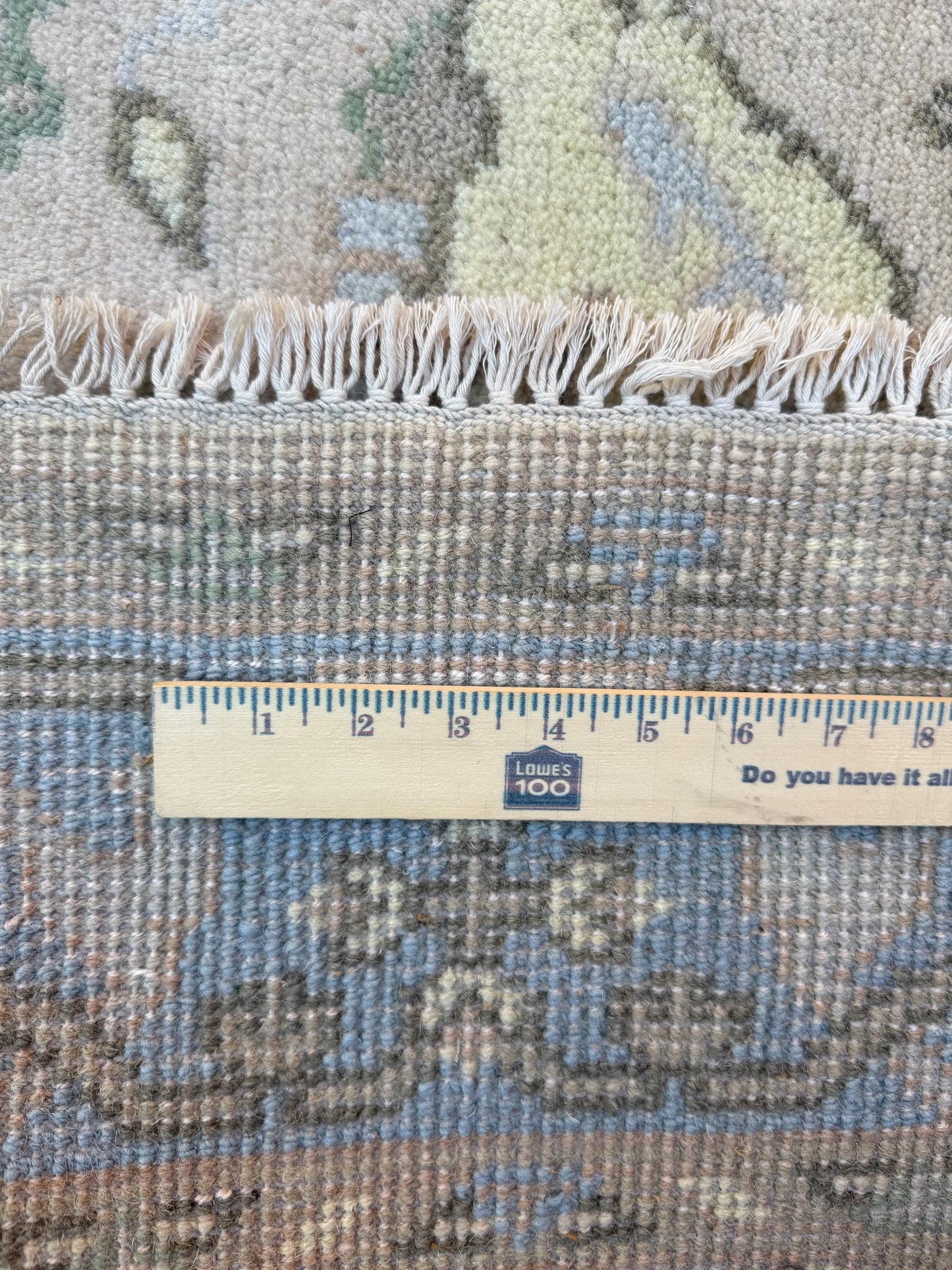 4x6 ft Anatolian Hand-Knotted Oushak Rug: Bohemian Wool Carpet