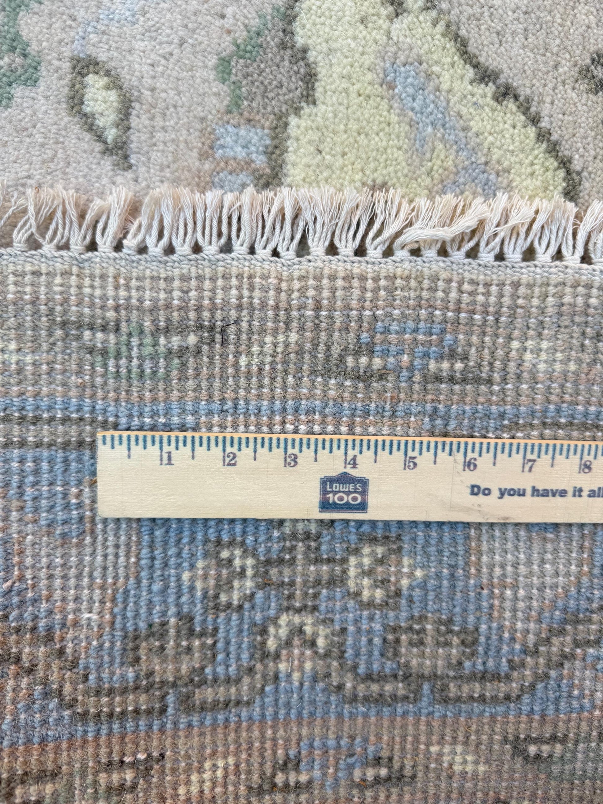 4x6 ft Anatolian Hand-Knotted Oushak Rug: Bohemian Wool Carpet