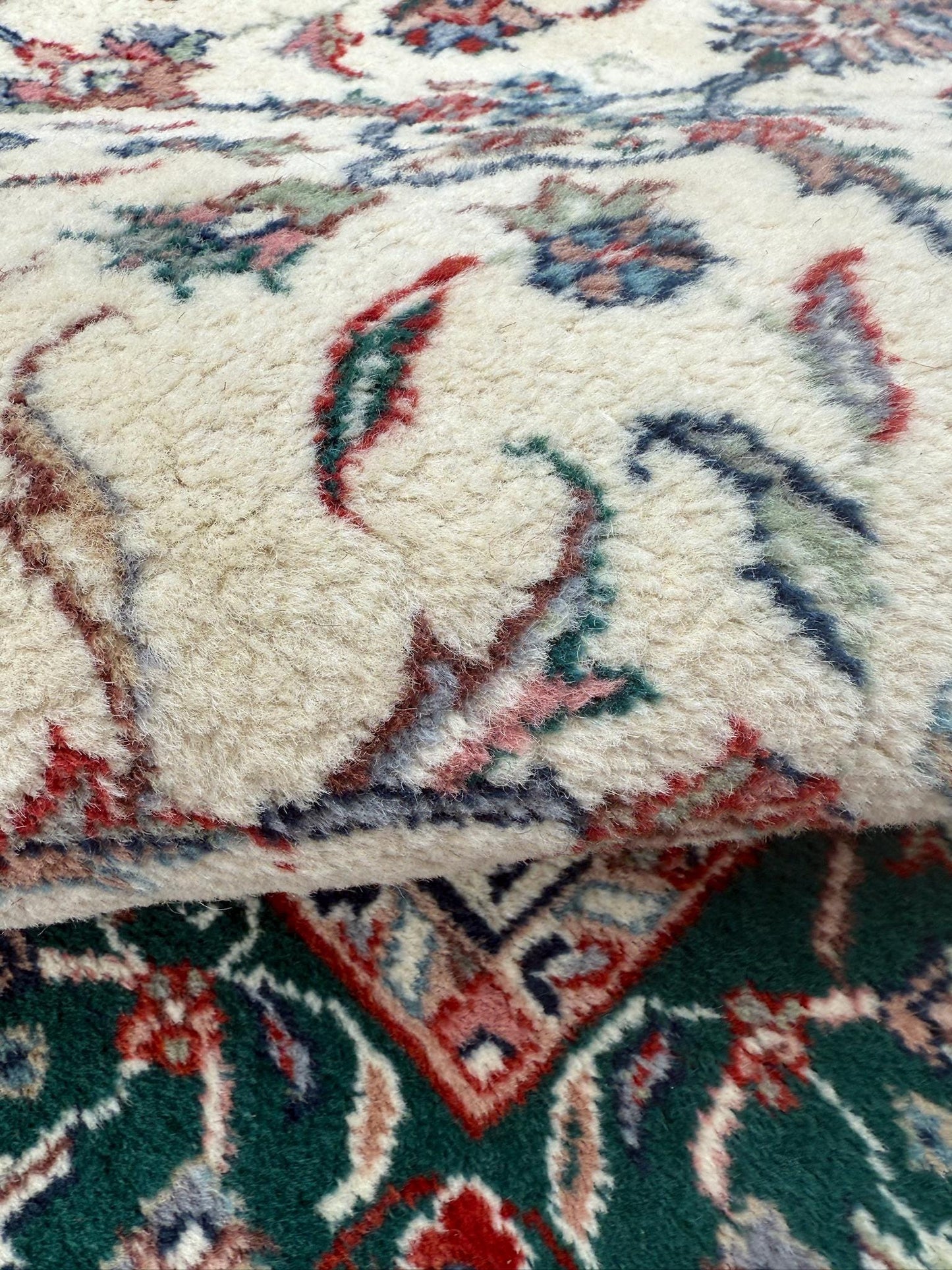 4x7 ft 1960s Vintage Hand-Knotted Wool Tabriz Rug: Oriental Carpet