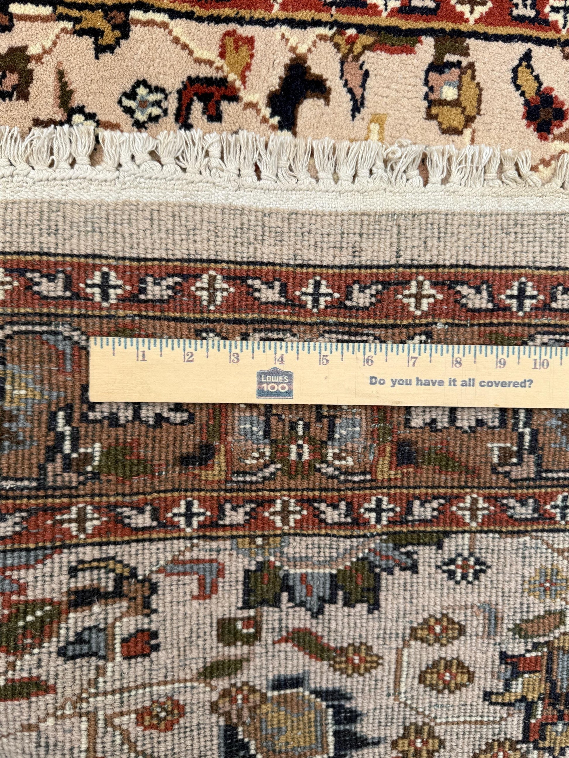 6x4 ft Vintage 1980s Hand Knotted Tabriz Wool Rug: Traditional Oriental Carpet