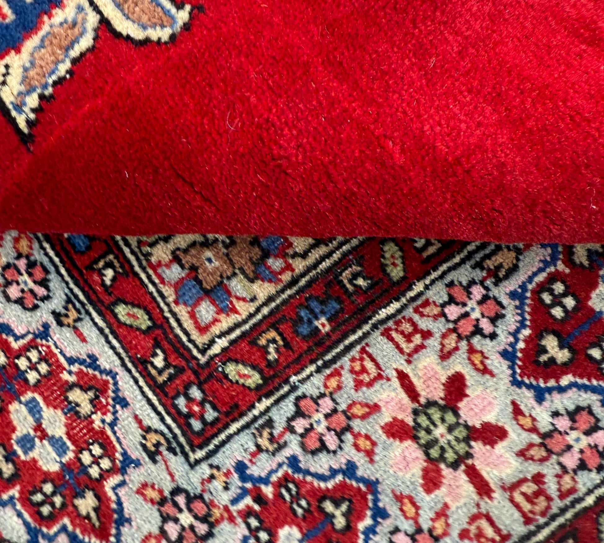 7x4 ft 1960s Amazing Hand Knotted Vintage Traditional Agra Wool Area Rug