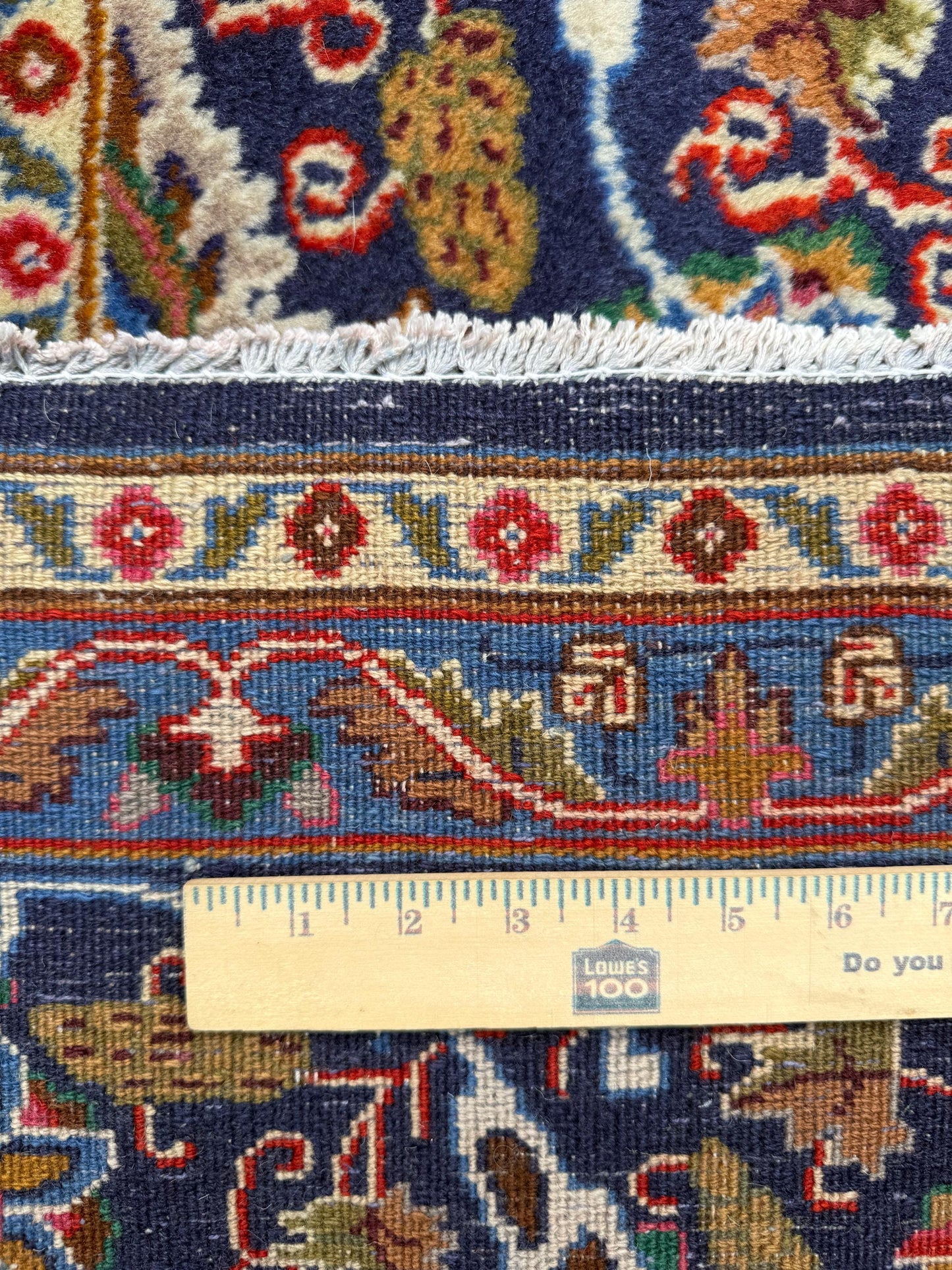 10x13 ft. 1960s Hand Knotted Kashmar Rug: Vintage Gonbad Wool Area Rug