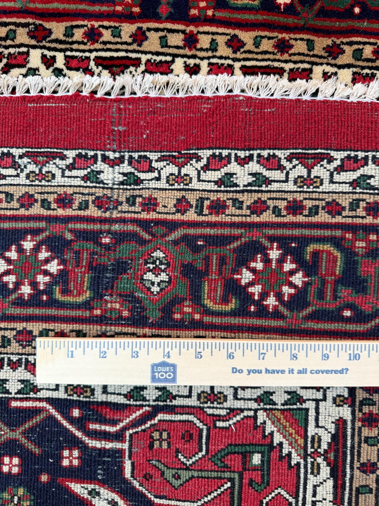 8x5 ft Vintage Bijar Tribal Wool Rug: 1950s Hand-Knotted Oriental Carpet