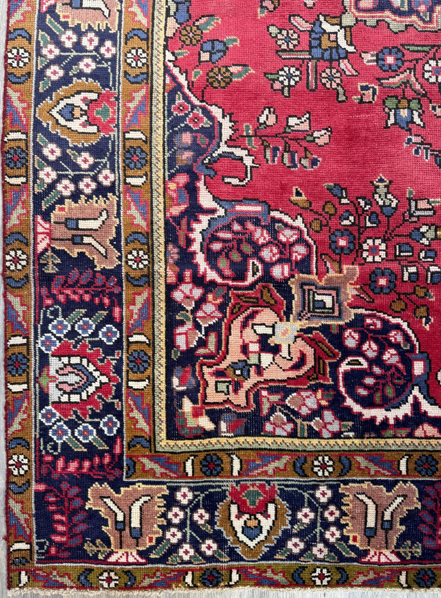 6x9 ft Vintage 1930s Adana Tribal Rug: Hand-Knotted Wool Carpet