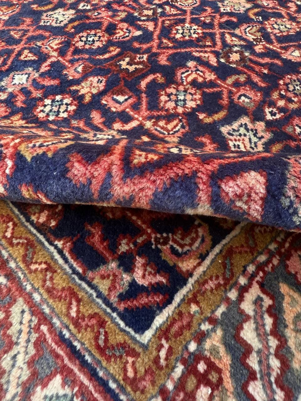 3.10x11 ft Anatolian Vintagev1930s Geometric Runner: Hand Knotted Wool Oriental Village Rug