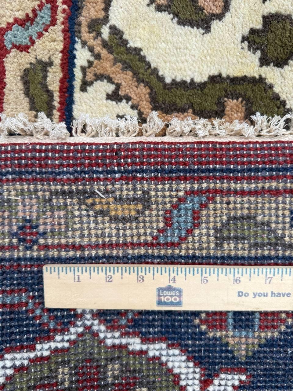 9x12 ft Heriz Serapi Rug: New Hand Knotted Wool Geometric Oriental Large Area Carpet