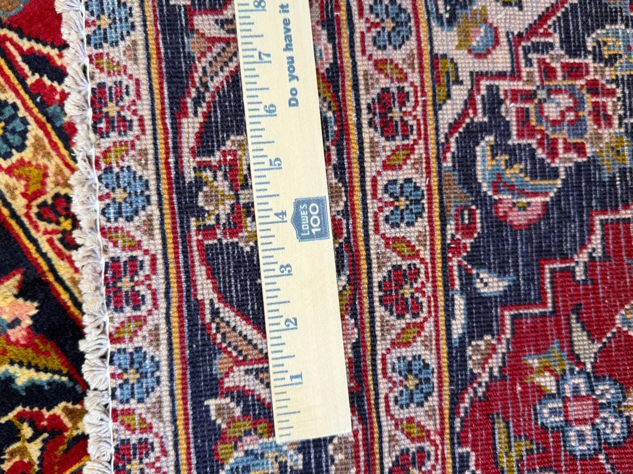 3x4 ft Vintage Wool Rug: 1930s Hand-Knotted Geometric Farmhouse Accent