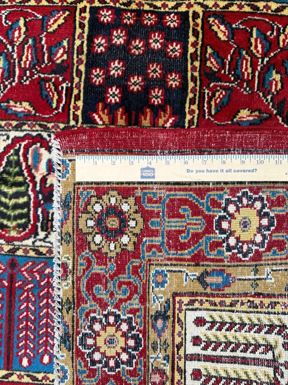 4x6 ft Vintage Baghtiyaar Pictorial Rug: Hand-Knotted Wool Oriental Carpet