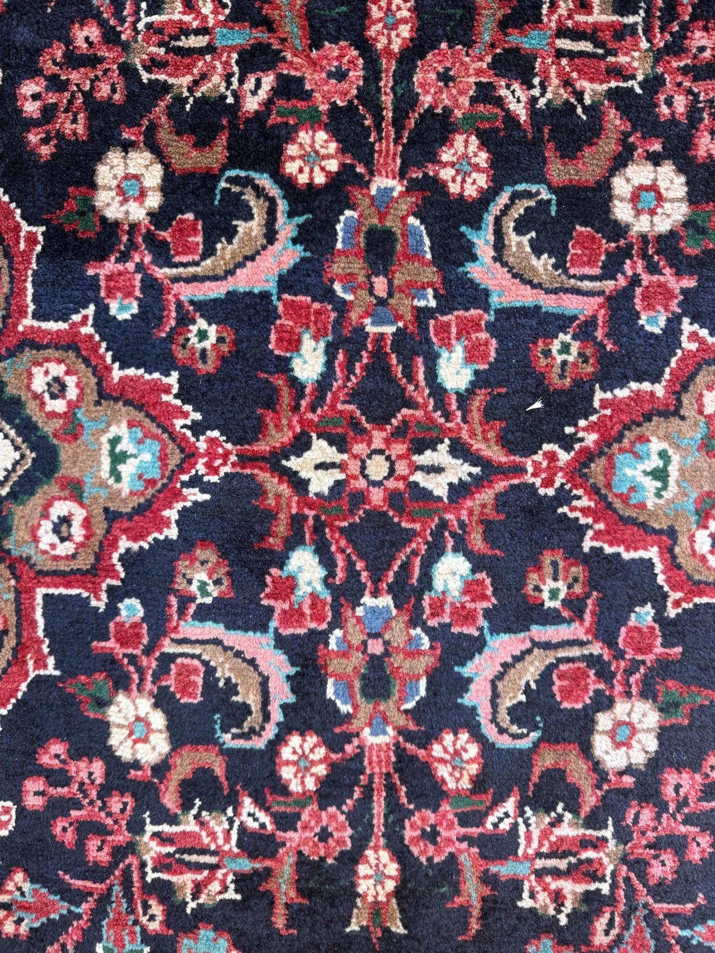 3.6x11 ft Vintage 1930s Runner Rug: Hand Knotted Wool Anatolian Tribal Carpet