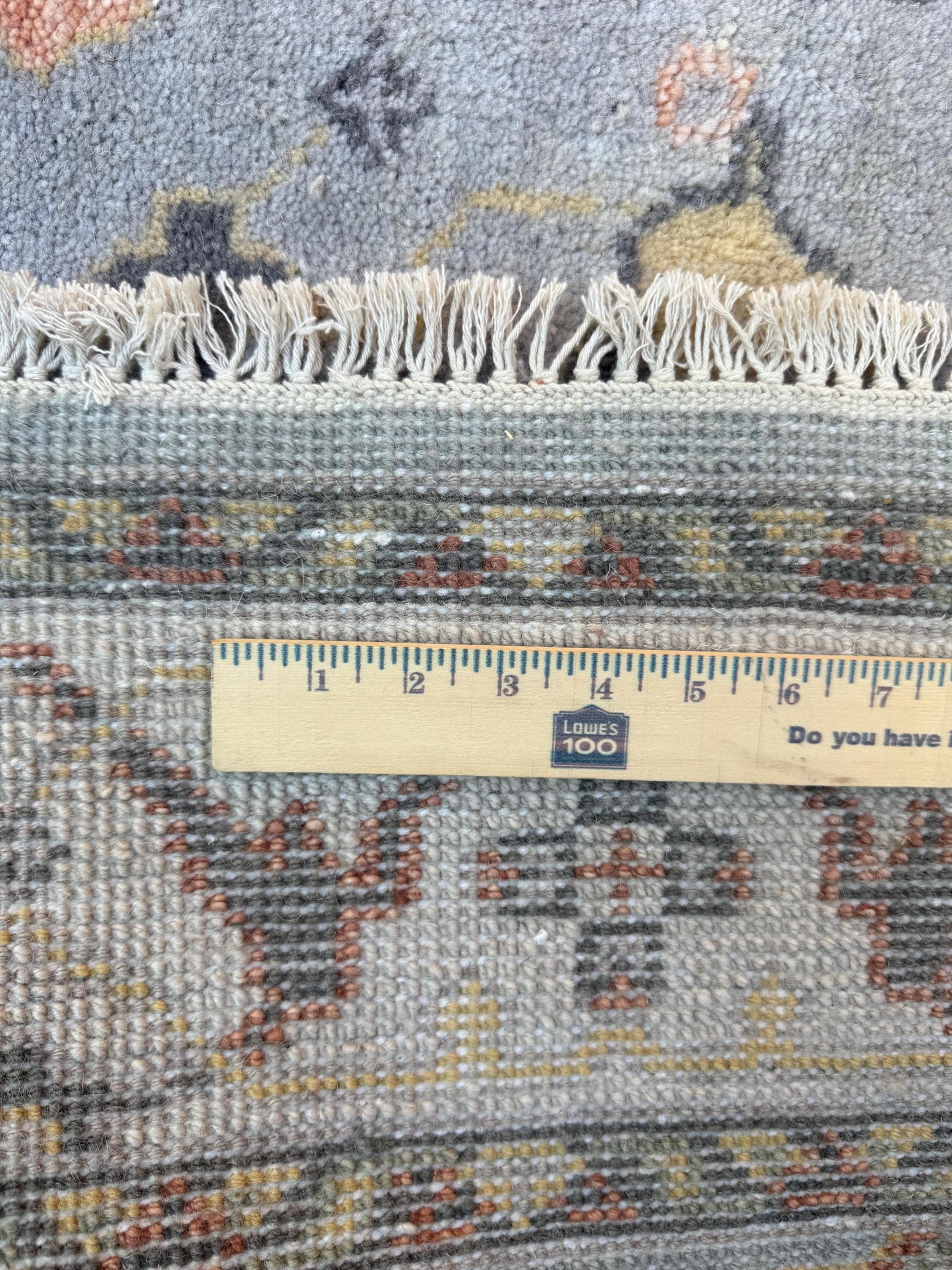 4x6 ft Hand-Knotted Oushak Rug: Bohemian Wool Area Carpet