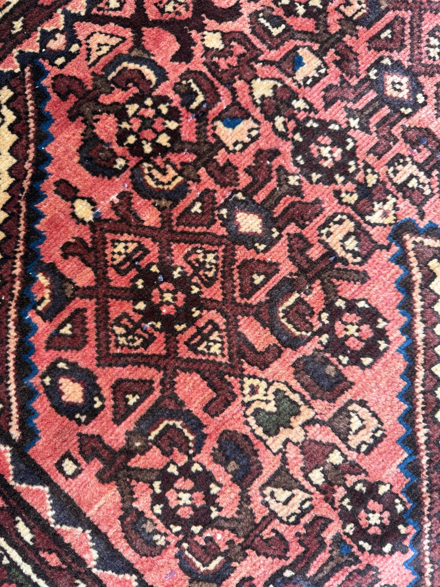 3x4 ft Adana Tribal Rug, 1930s Vintage Geometric Wool Carpet, Hand Knotted Oriental Area Rug