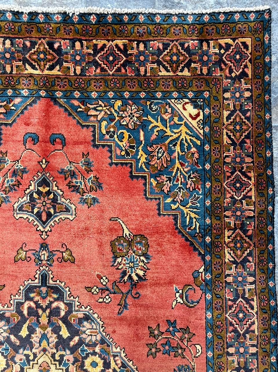 4.10x7.10 ft Geometric Village Rug, 1930s Vintage Hand Knotted Wool Carpet, Anatolian Oriental Area Rug