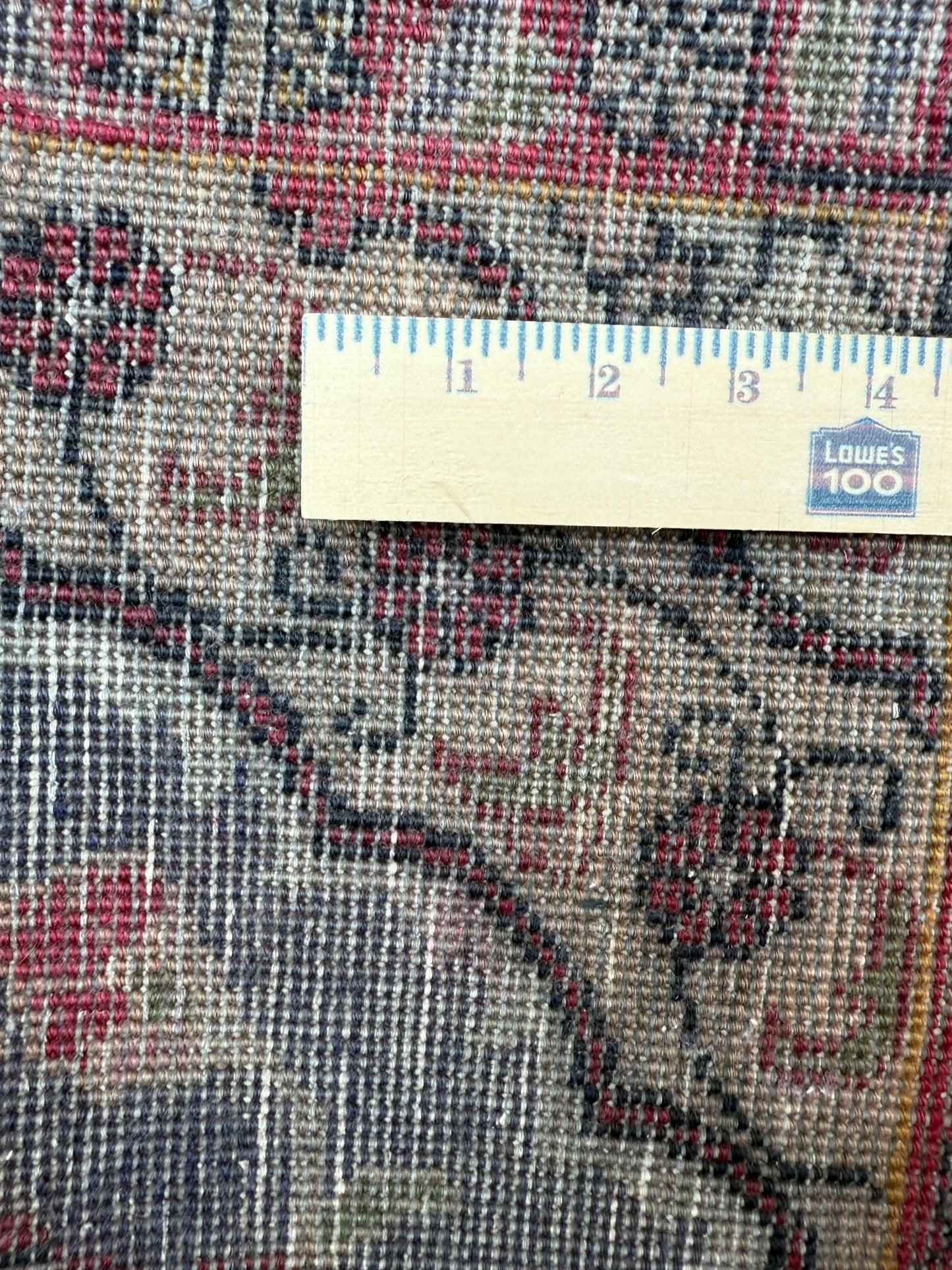 2x3.9 ft Vintage Village Rug: Hand-Knotted Wool Anatolian Carpet
