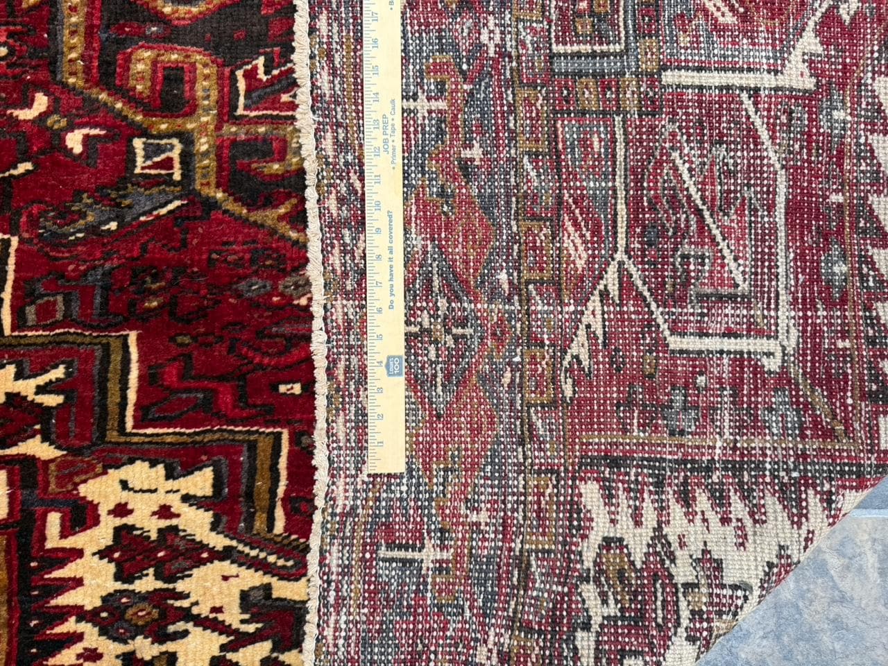 9x12.5 ft Tribal Anatolian Geometric 1930s Vintage Rug: Hand Knotted Wool Carpet, Oriental Large Area Rug