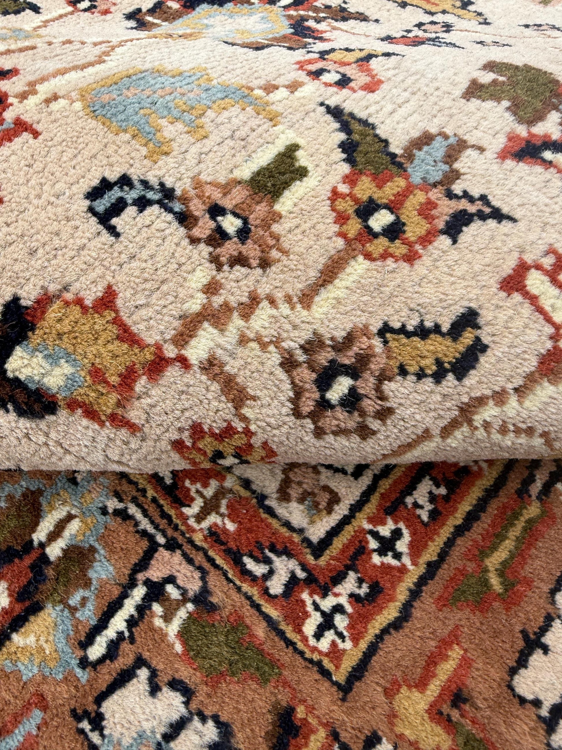 6x4 ft Vintage 1980s Hand Knotted Tabriz Wool Rug: Traditional Oriental Carpet