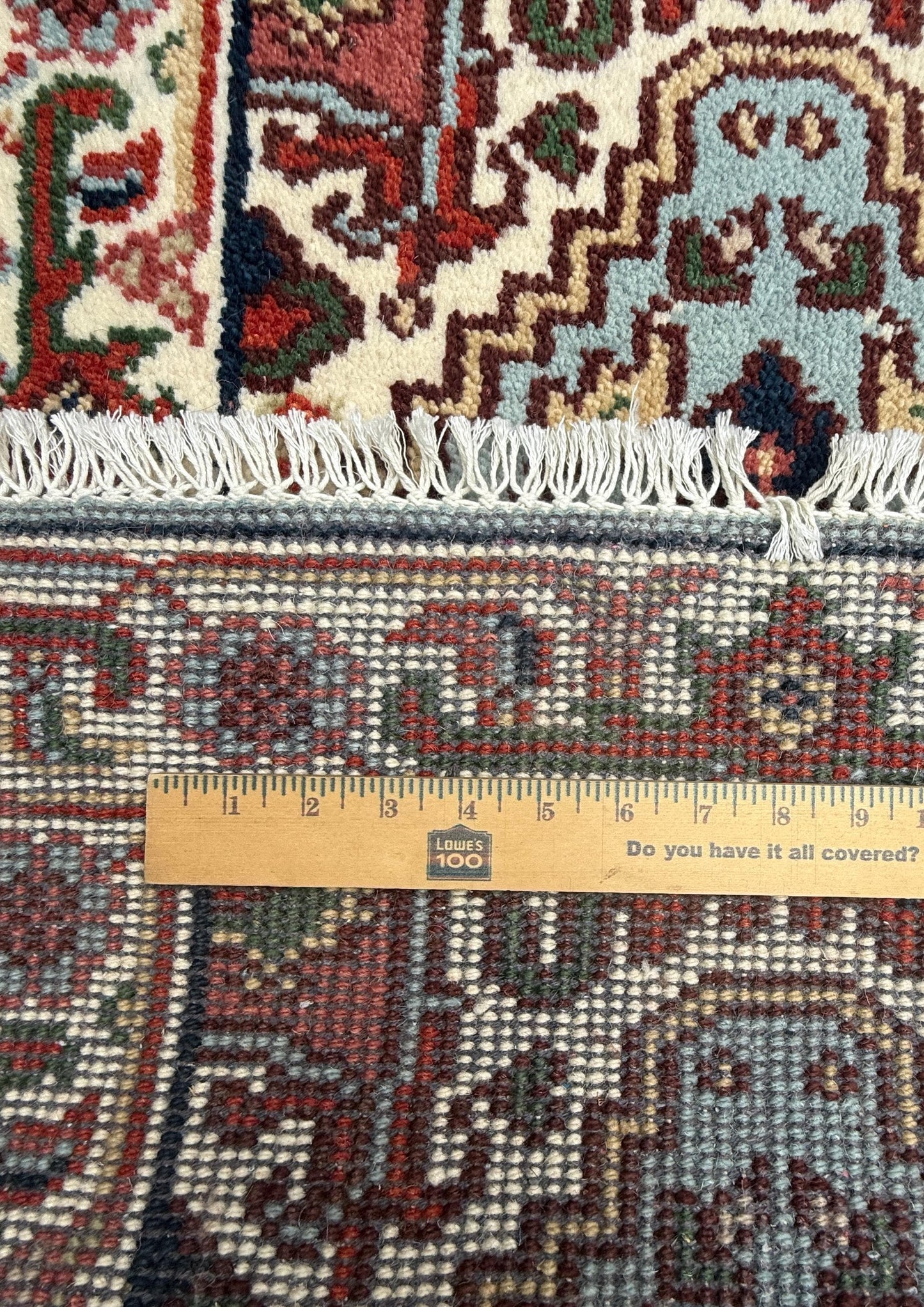 2x4 ft. Hand-Knotted Turkish Serapi Heriz Wool Rug: Vibrant Accent Carpet