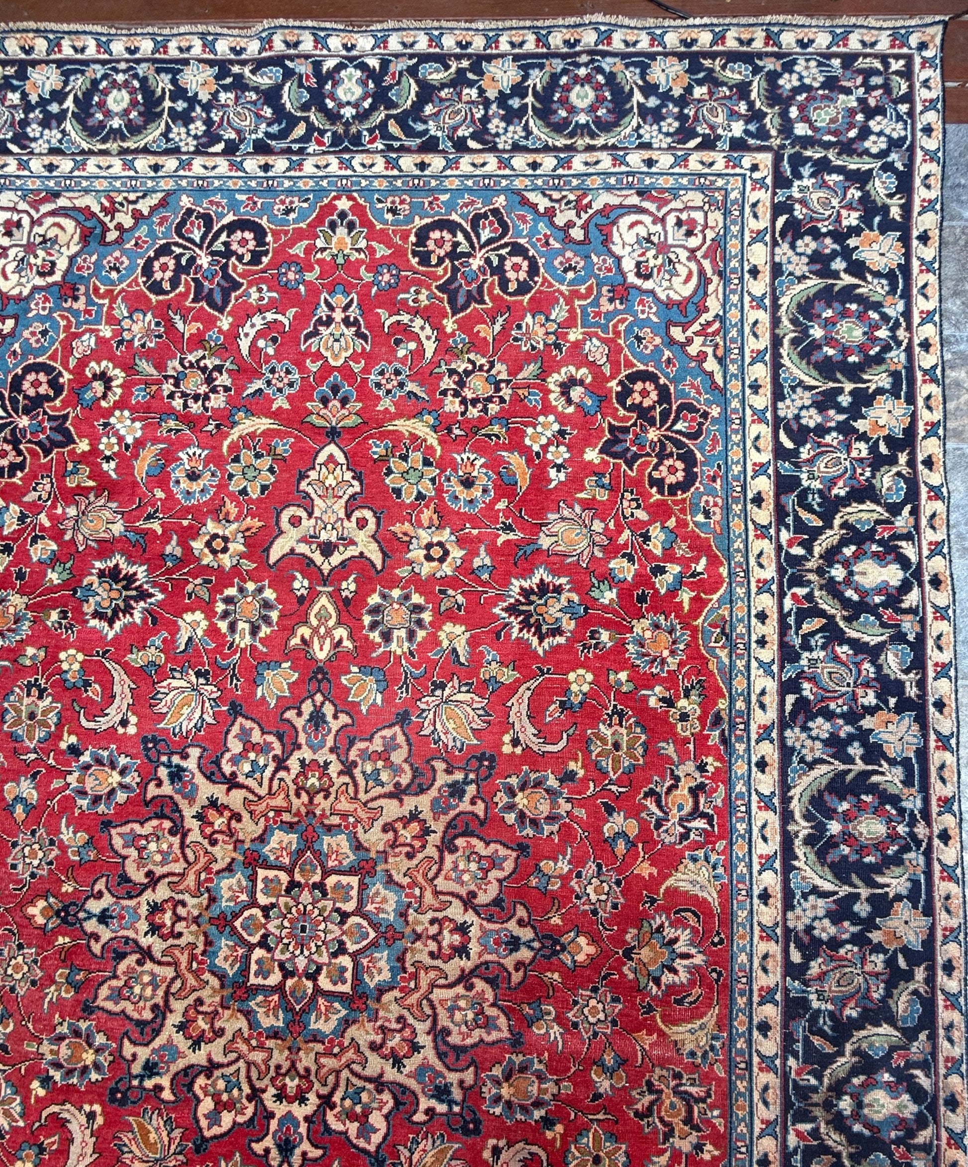 7x12 ft Vintage Anatolian Hand Knotted Geometric Wool Rug