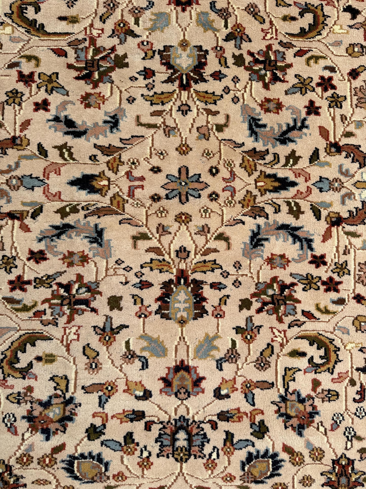 6x4 ft Vintage 1980s Hand Knotted Tabriz Wool Rug: Traditional Oriental Carpet