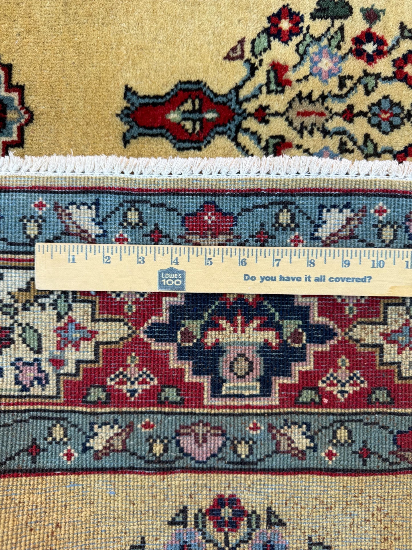 8x5 ft Vintage 1960s Pashmin Koum Rug: Hand-Knotted Oriental Wool Carpet