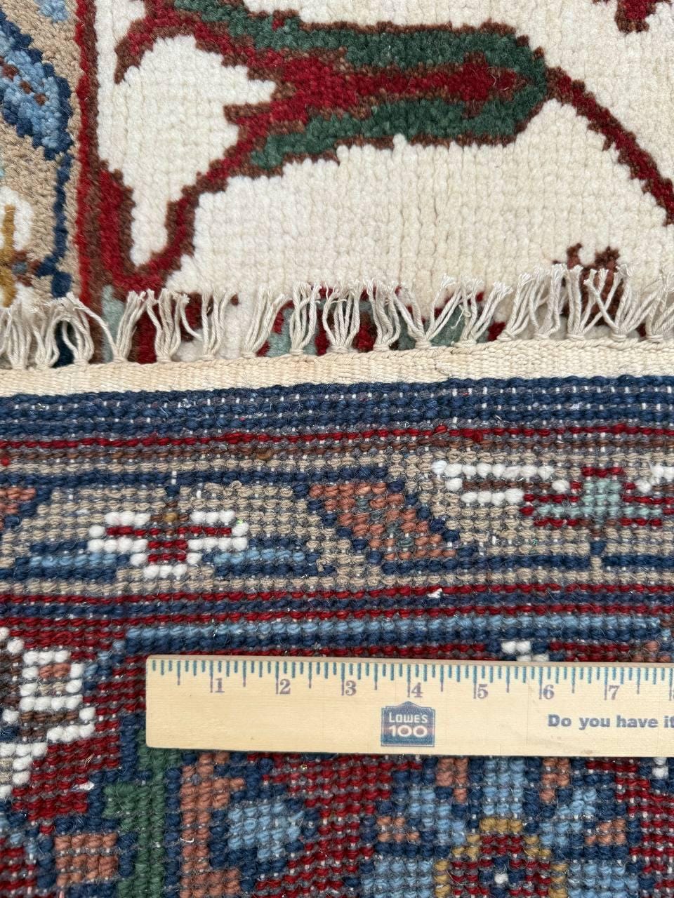 9x12 ft. Heriz Serapi Rug: Hand Knotted Wool Geometric Medallion Oriental Large Area Carpet