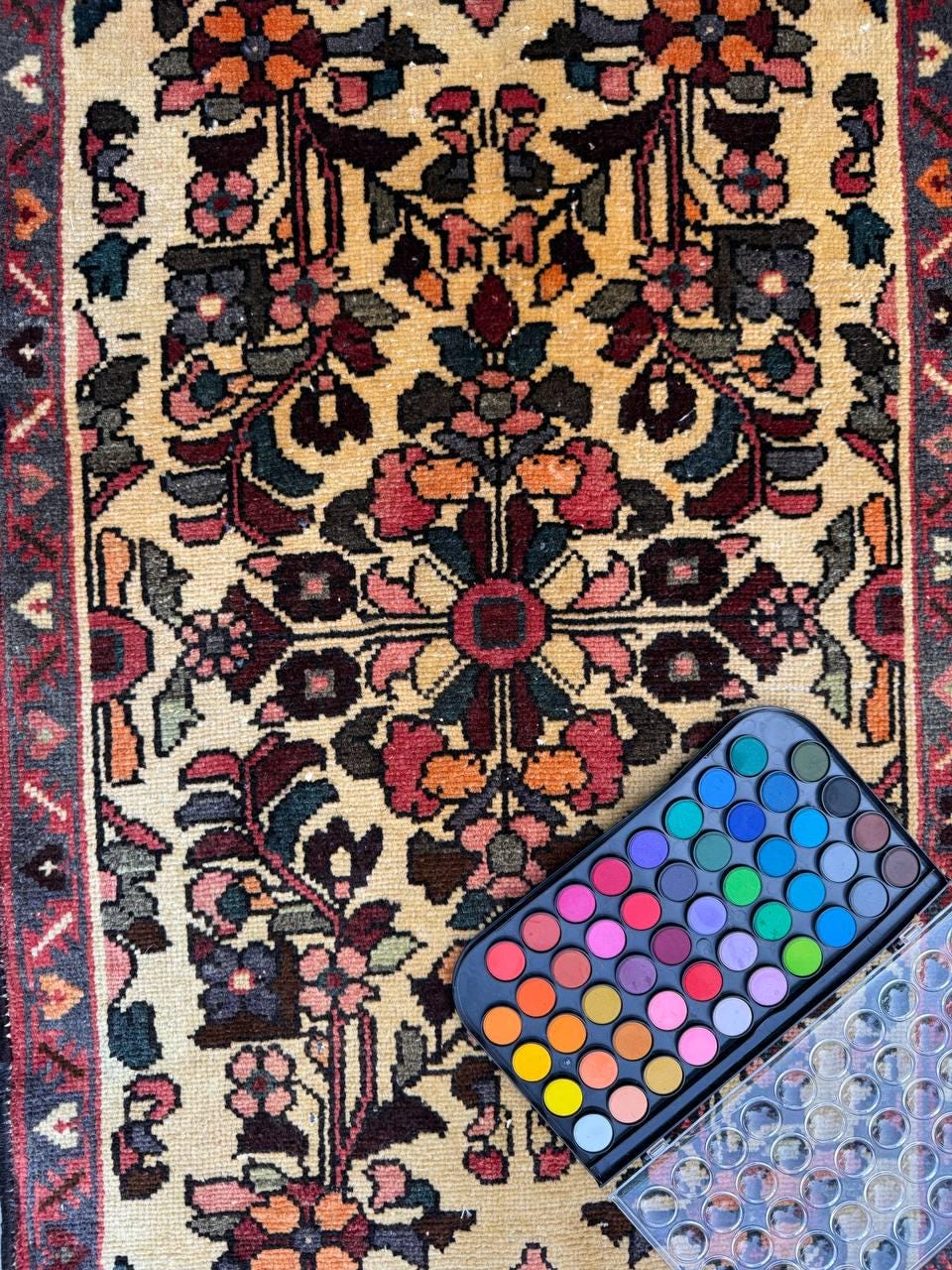 2.1x3.7 ft Vintage 1930s Adana Tribal Rug, Geometric Wool Carpet, Hand Knotted Oriental Village Accent