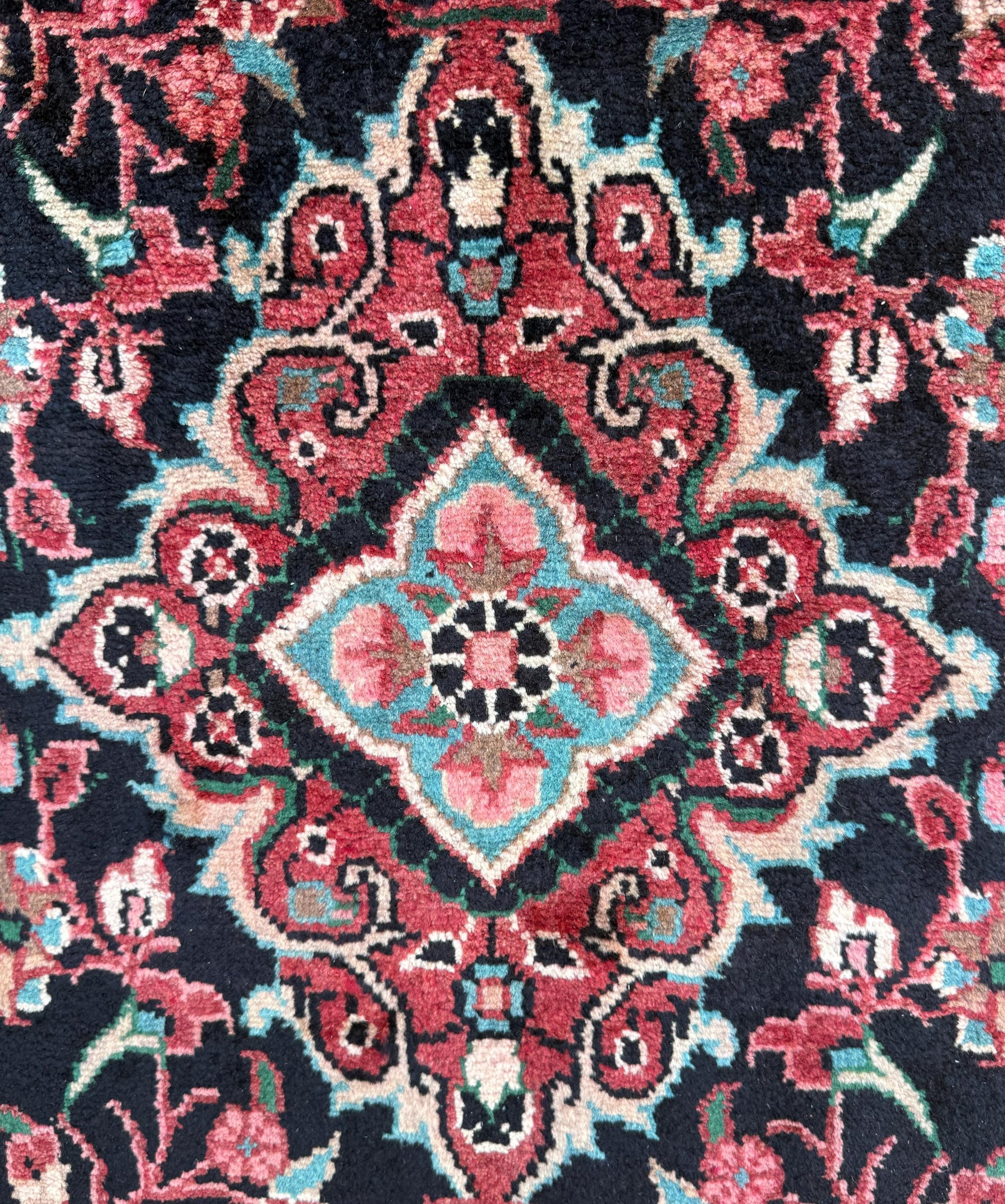 3.6x11 ft Vintage 1930s Runner Rug: Hand Knotted Wool Anatolian Tribal Carpet