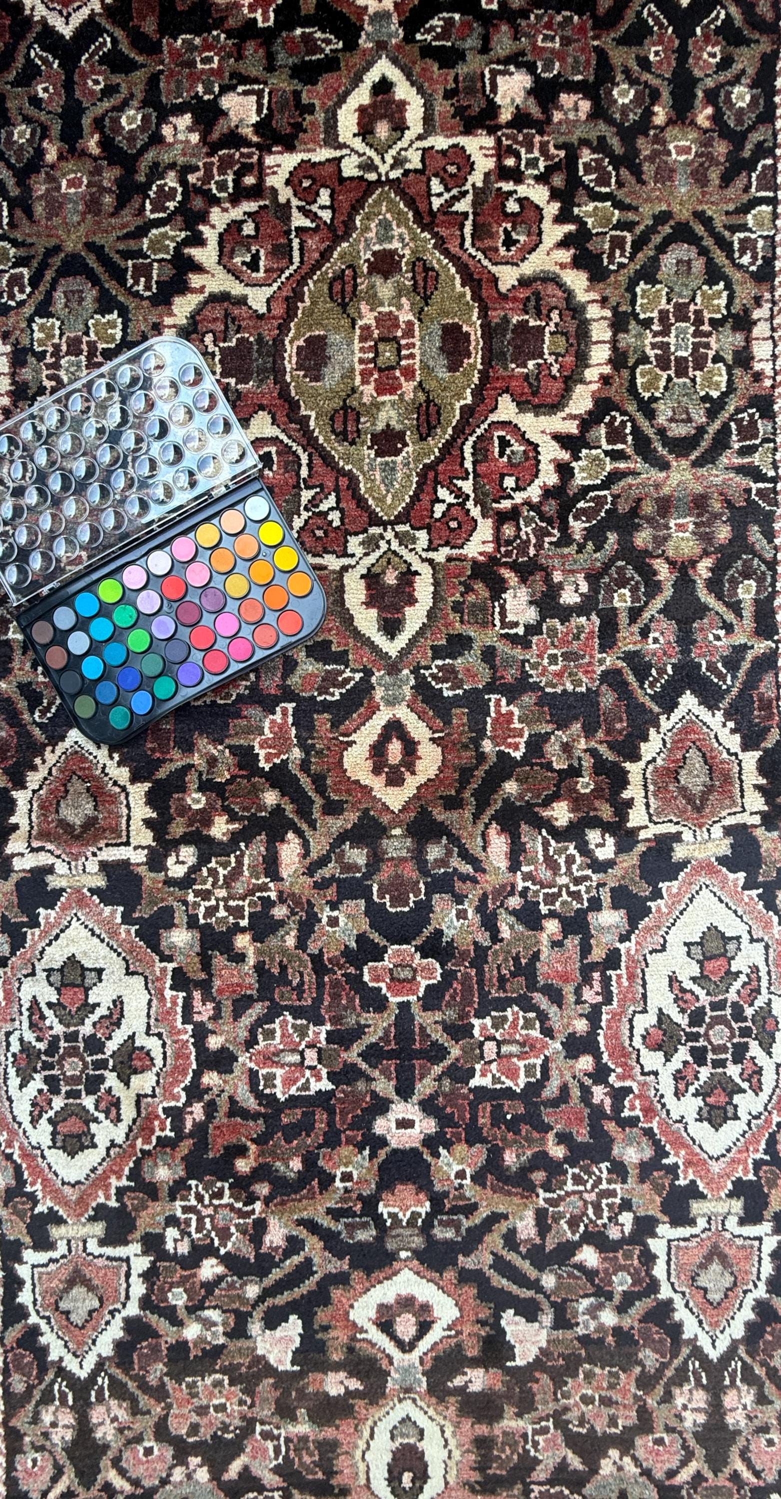 3.6x13.8 ft Vintage 1930s Anatolian Runner Rug: Village Hand Knotted Wool Carpet, Long Geometric Tribal Design