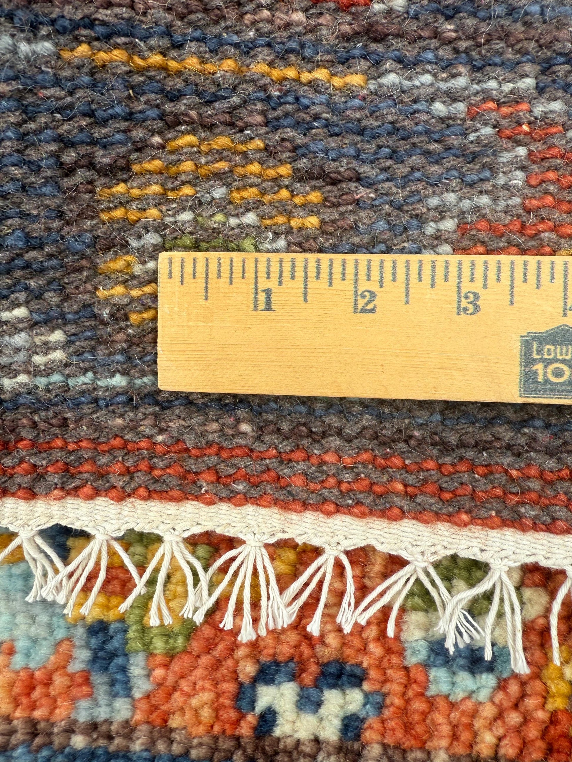 3x5 ft. Bohemian Turkish Oushak Rug, Hand Knotted Contemporary Carpet