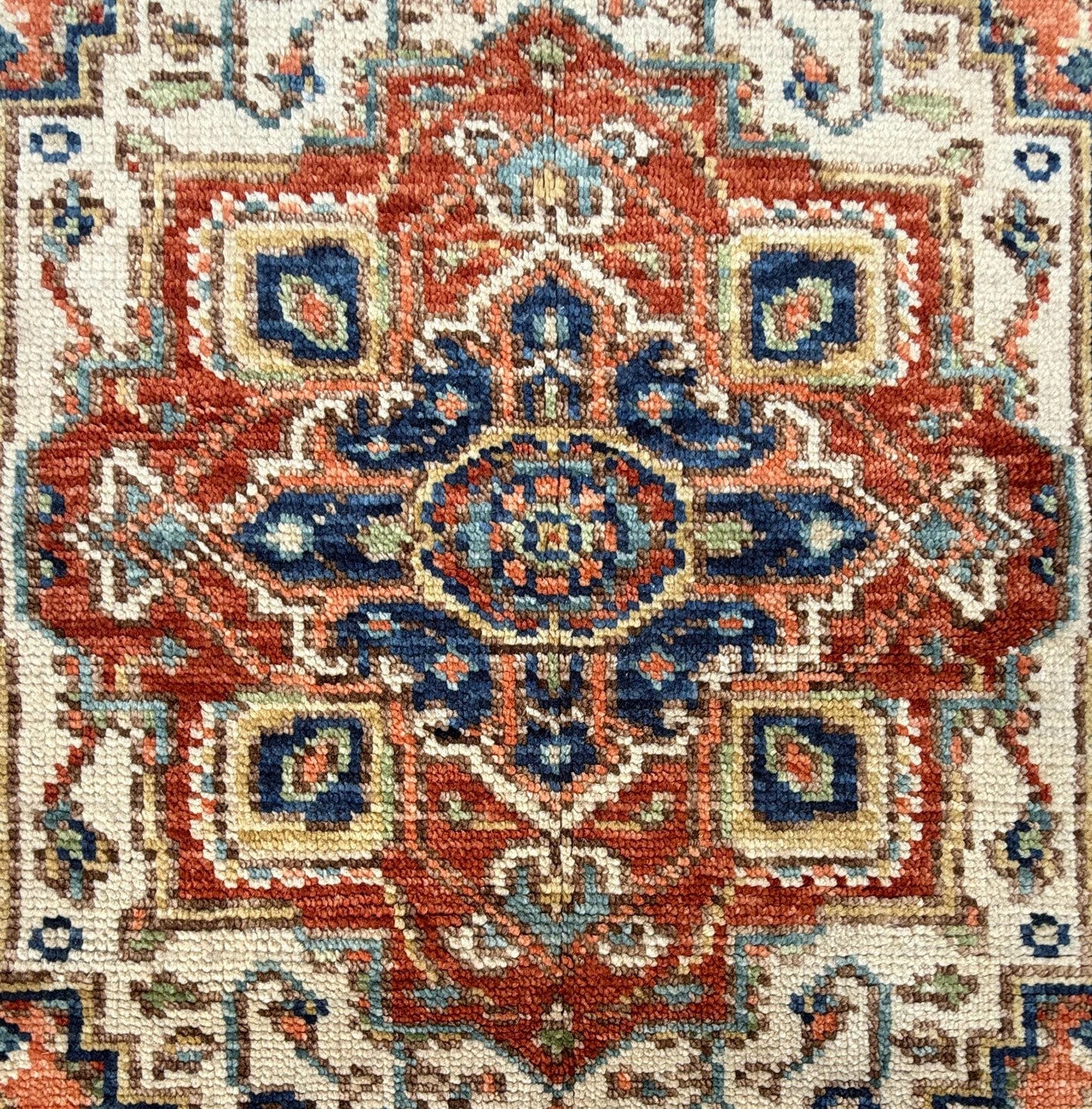 4x6 ft Oushak Bohemian Turkish Rug: Hand Knotted Contemporary Wool Area Rug