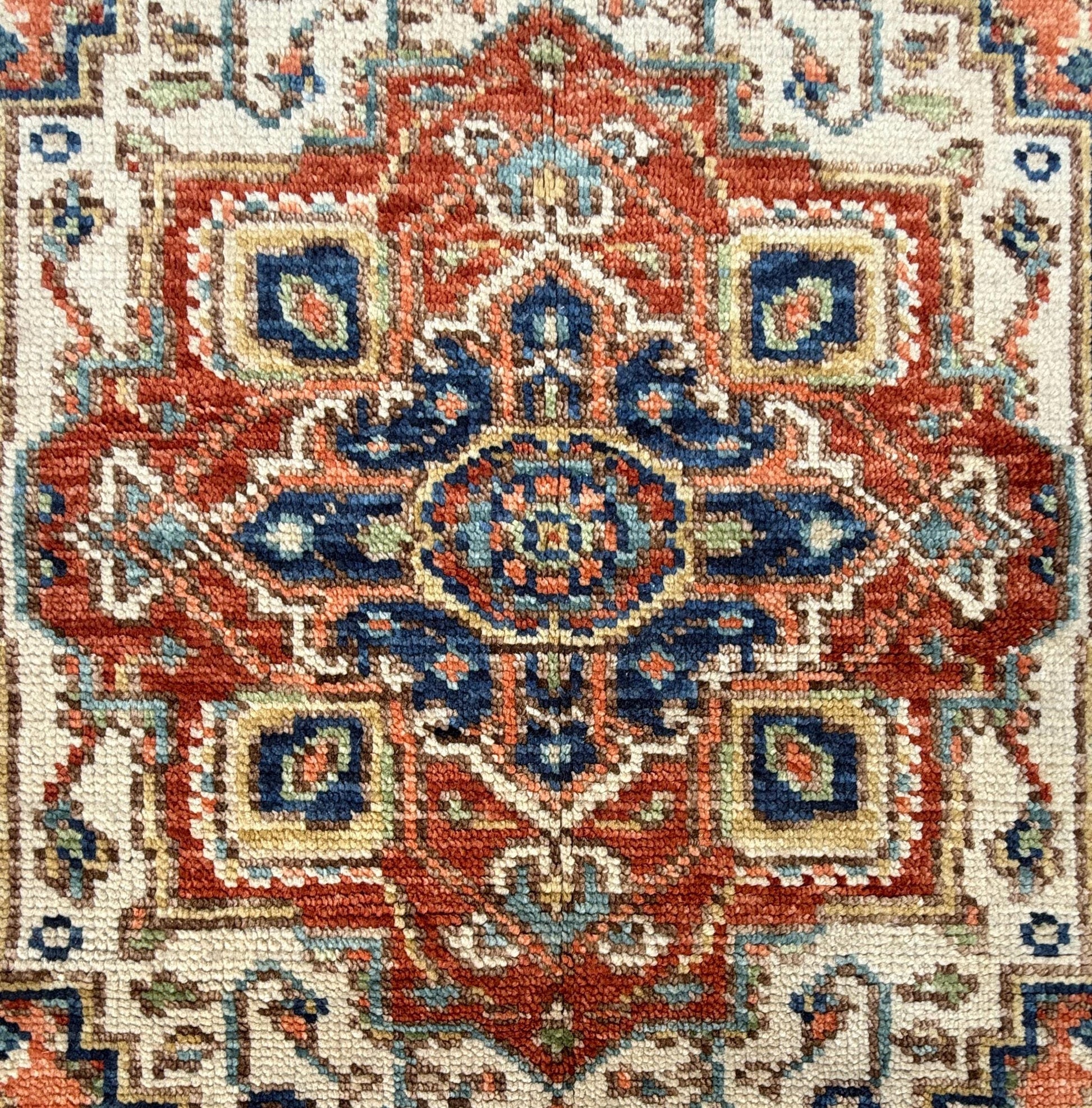 4x6 ft Oushak Bohemian Turkish Rug: Hand Knotted Contemporary Wool Area Rug