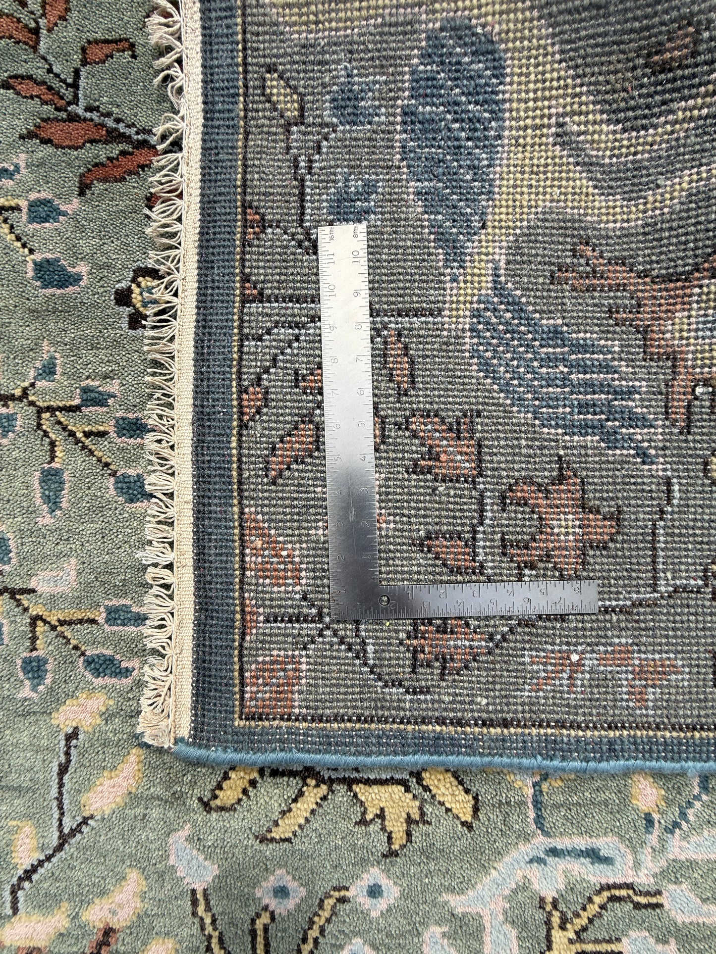 Turkish Oushak Rug 4x6 ft – Tree of Life Birds Design, Wool Area Rug