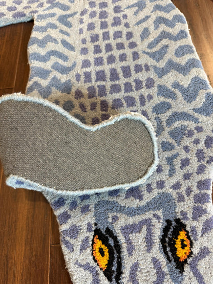 alligator kids rug, animal shaped wool rug, handmade kids room rug, turkish nursery rug, boho kids decor, crocodile playroom rug, wool animal rug, kids bedroom floor mat, handmade boho carpet, children’s room rug, quirky animal rug, nursery alligator decor, toddler room wool rug, soft wool kids rug, 3x5 animal rug