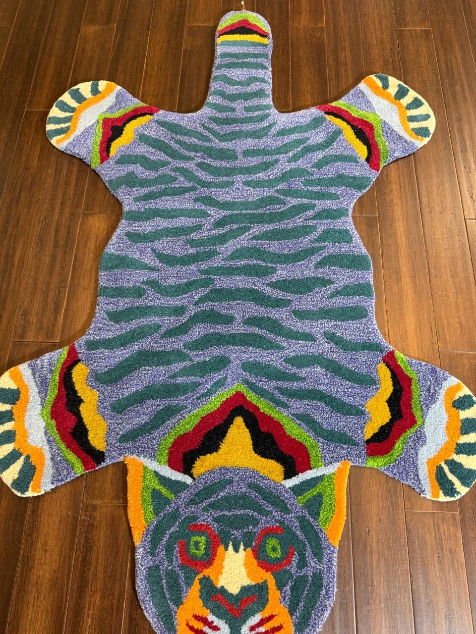 tiger rug  
animal shaped rug  
handmade turkish rug  
3x5 wool rug  
boho kids rug  
nursery animal decor  
jungle theme rug  
tiger shaped carpet  
wool area rug  
safari nursery decor  
hand-tufted tiger rug  
soft wool rug for kids  
tiger wall hanging  
turkish kids rug  
aesthetic jungle rug