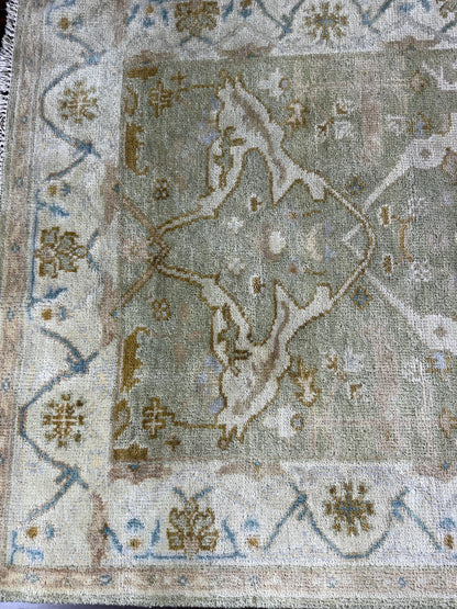 turkish oushak rug  
boho turkish rug  
multicolored wool rug  
4x6 handmade rug  
anatolian area carpet  
bohemian decor rug  
hand knotted wool rug  
modern turkish carpet  
colorful wool rug  
vibrant boho rug  
eclectic room decor  
natural wool oushak rug  
handmade anatolian rug
