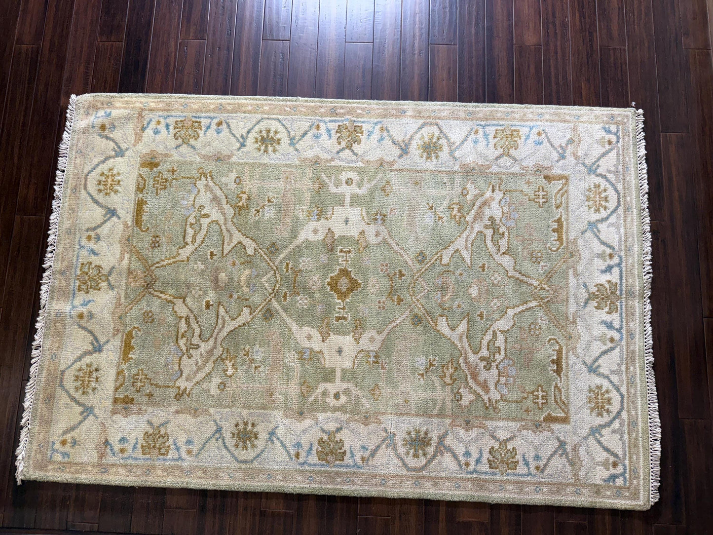 turkish oushak rug  
boho turkish rug  
multicolored wool rug  
4x6 handmade rug  
anatolian area carpet  
bohemian decor rug  
hand knotted wool rug  
modern turkish carpet  
colorful wool rug  
vibrant boho rug  
eclectic room decor  
natural wool oushak rug  
handmade anatolian rug