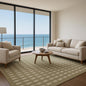 5.3x8 ft Handwoven Wool Oushak Kilim Rug: Flatweave, Boho Home Decor