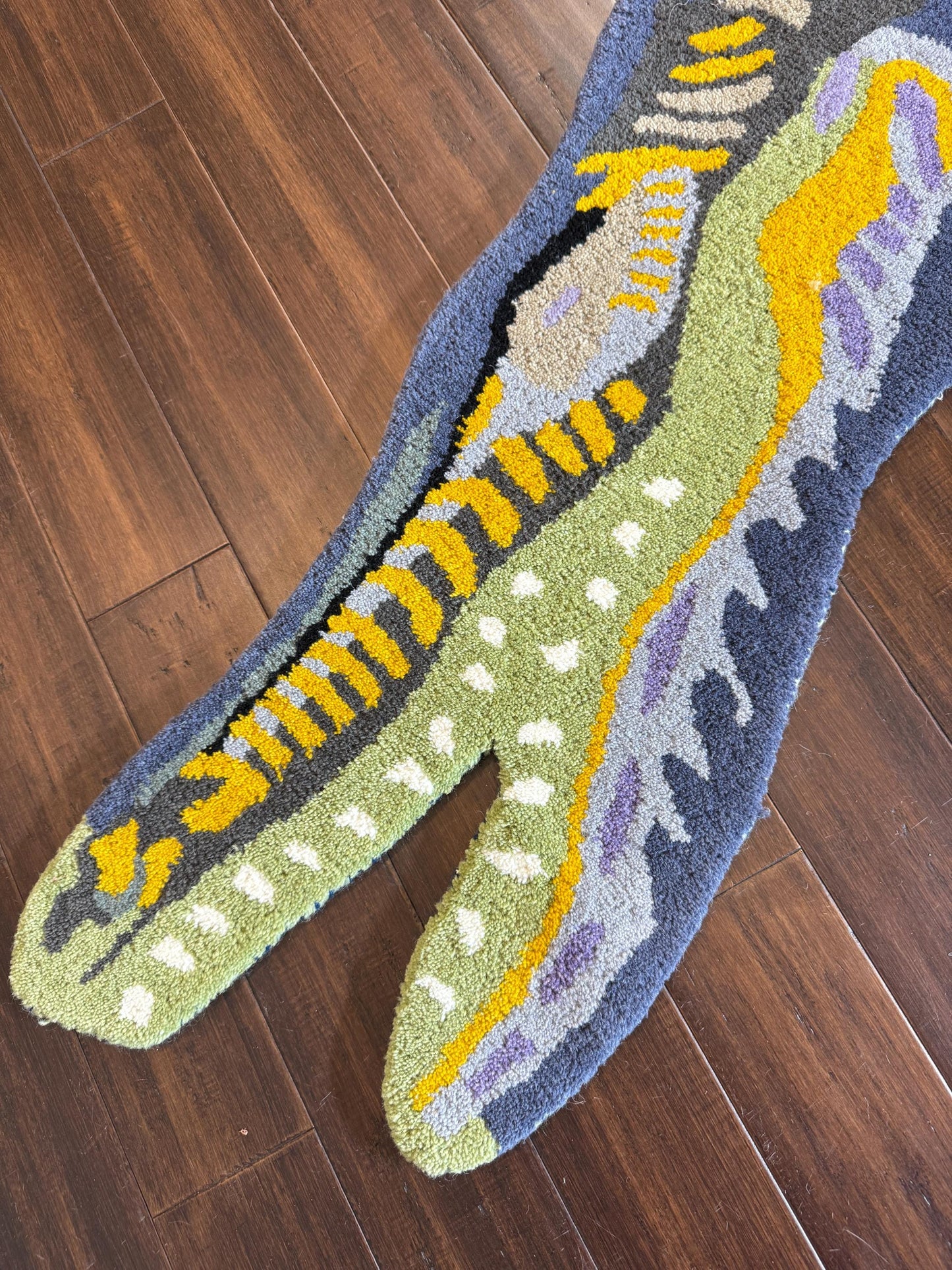 dinosaur kids rug, handmade kids rug, animal shaped rug, dinosaur nursery decor, boho wool rug, wool dinosaur rug, kids room decor, dinosaur area rug, turkish wool rug, children playroom rug, dinosaur shaped carpet, nursery wool rug, 3x5 kids room rug, montessori room decor, wool animal rug
