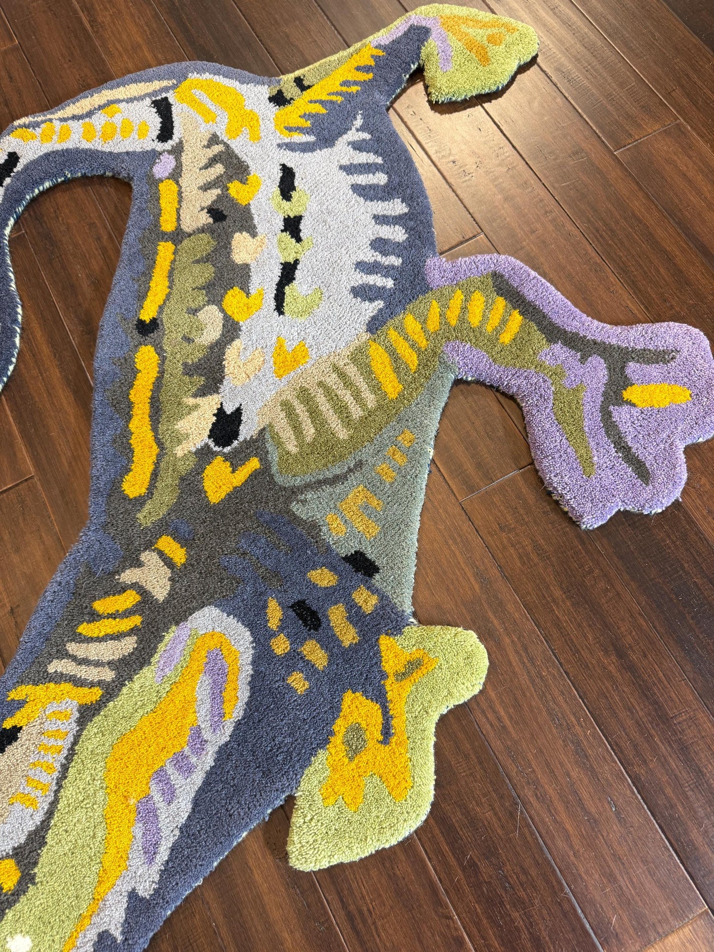 dinosaur kids rug, handmade kids rug, animal shaped rug, dinosaur nursery decor, boho wool rug, wool dinosaur rug, kids room decor, dinosaur area rug, turkish wool rug, children playroom rug, dinosaur shaped carpet, nursery wool rug, 3x5 kids room rug, montessori room decor, wool animal rug