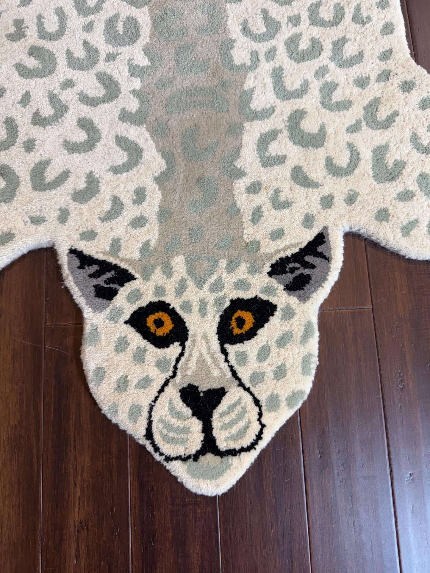 leopard rug  
hunting animal rug  
turkish wool rug  
3x5 wool rug  
handmade animal rug  
tufted turkish rug  
boho area carpet  
safari theme decor  
kids room animal rug  
leopard shaped rug  
modern turkish rug  
boho nursery rug  
handcrafted wool rug  
unique animal area rug  
jungle style carpet